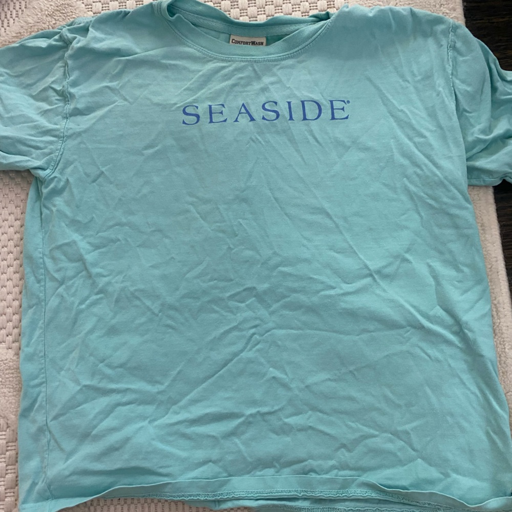 size large teal seaside t shirt